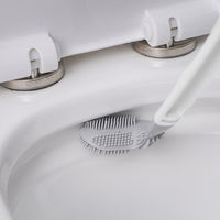 2 Pcs Toilet Brush Long-Handled Golf Toilet Brush Wall-Mounted Toilet Brush White