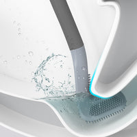 2 Pcs Toilet Brush Long-Handled Golf Toilet Brush Wall-Mounted Toilet Brush Black