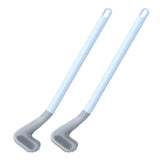 2 Pcs Toilet Brush Long-Handled Golf Toilet Brush Wall-Mounted Toilet Brush Blue