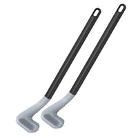 2 Pcs Toilet Brush Long-Handled Golf Toilet Brush Wall-Mounted Toilet Brush Black