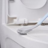 2 Pcs Toilet Brush Long-Handled Golf Toilet Brush Wall-Mounted Toilet Brush Blue