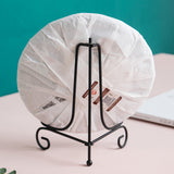 2Pcs Plate Stands Iron Display Frame Triangle Storage Rack Medium Size