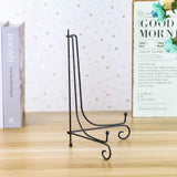 2Pcs Plate Stands Iron Display Frame Triangle Storage Rack Medium Size