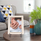 2Pcs Plate Stands Iron Display Frame Triangle Storage Rack Small Size