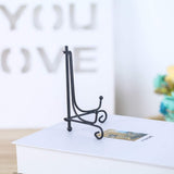 2Pcs Plate Stands Iron Display Frame Triangle Storage Rack Small Size