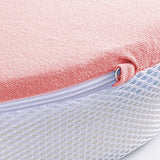 Memory Foam Leg Pillow Knee Pillow for Side Sleepers Pink