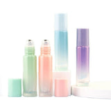 5Pcs 10ml Glass Roller Bottles Roll On Ball Empty Bottles Rollerball Perfume Essential Oil Containers