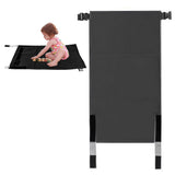 Portable Kids Footrest Hammock Toddler Travel Bed Airplane Car Seat Extender for Toddler Kids Black