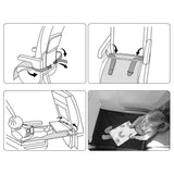 Portable Kids Footrest Hammock Toddler Travel Bed Airplane Car Seat Extender for Toddler Kids Grey