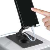 Foldable Desktop Phone Holder Adjustable Table Cell Phone Stand Phone Accessories Black