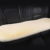 3Pcs Universal Car Seat Cover Front Rear Cushion Plush Pad Protector Mat Warm Beige