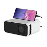 240P Mini Projector Portable Smart Projector Home Video Projector White