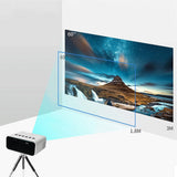 240P Mini Projector Portable Smart Projector Home Video Projector White