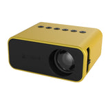 240P Mini Projector Portable Smart Projector Home Video Projector Yellow