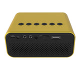 240P Mini Projector Portable Smart Projector Home Video Projector Yellow