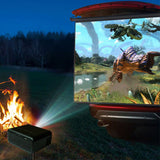 240P Mini Projector Portable Smart Projector Home Theater Video Projector Black