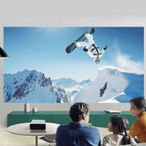 240P Mini Projector Portable Smart Projector Home Video Projector White