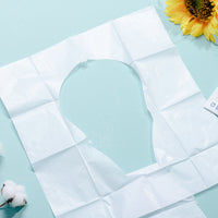 10 Pieces/Pack Portable Disposable Paper Toilet Seat Cover Biodegradable Sanitary Flushable