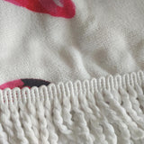 Unicorns Print Quick Dry Beach Towels Sand Free Beach Blankets 150CM Beach Mats with Tassels