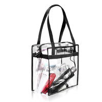 PVC Clear Transparent Tote Bag Handbag with Shoulder Strap Zipper