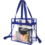 PVC Clear Transparent Tote Bag Handbag with Shoulder Strap Zipper