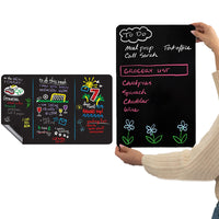 Fridge Sticker Magnetic Black Dry Erase Board Chalkboard Sticker 3pcs