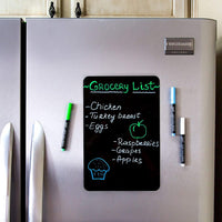 Fridge Sticker Magnetic Black Dry Erase Board Chalkboard Sticker 3pcs