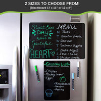 Fridge Sticker Magnetic Black Dry Erase Board Chalkboard Sticker 3pcs