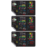 Fridge Sticker Magnetic Black Dry Erase Board Chalkboard Sticker 3pcs
