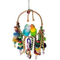 Bird Swing Chewing Toys Parrot Cotton Rope Ring