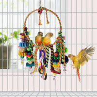 Bird Swing Chewing Toys Parrot Cotton Rope Ring