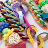 Bird Swing Chewing Toys Parrot Cotton Rope Ring
