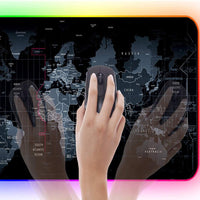 Large RGB Gaming Mouse Pad Extended Computer Keyboard Mat Map