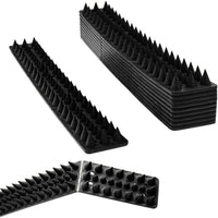 10PCS Bird Deterrent Spikes Anti Cat Climb Wall Fence Spikes Bird Repellent Black