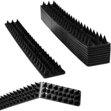 10PCS Bird Deterrent Spikes Anti Cat Climb Wall Fence Spikes Bird Repellent Black