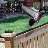 10PCS Bird Deterrent Spikes Anti Cat Climb Wall Fence Spikes Bird Repellent Black