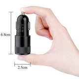 40W Type-C Car Charger Fast Charge Dual Port USB Car Charger Lighter Adapter Black
