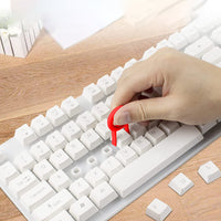 5 in 1 Multifunction Keyboard Cleaning Soft Brush Computer Earphone Cleaning Tools Kit White + Red