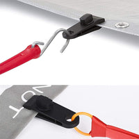 Heavy Duty Tent Camping Clamps Tarp Clips with Elastic String