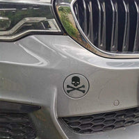 3D Metal Skull Crossbones Emblem Logo Sticker for Car Motorcycle