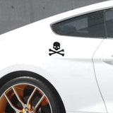 3D Metal Skull Crossbones Emblem Logo Sticker for Car Motorcycle