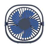 Mini USB Desk Fan 3 Speeds Portable Desktop Table Cooling Fan Blue