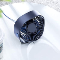 Mini USB Desk Fan 3 Speeds Portable Desktop Table Cooling Fan Blue