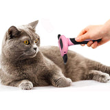 Pet Dog Cat Grooming Comb Brush Hair Remover Deshedding Tool Pink