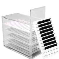 5 Layers Clear Acrylic False Eyelash Storage Box Display Container Holder Makeup