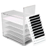 5 Layers Clear Acrylic False Eyelash Storage Box Display Container Holder Makeup