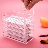 5 Layers Clear Acrylic False Eyelash Storage Box Display Container Holder Makeup