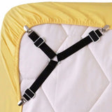 Adjustable Triangle Bed Sheet Clips Holder Mattress Fastener Straps Suspenders Gripper