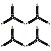Adjustable Triangle Bed Sheet Clips Holder Mattress Fastener Straps Suspenders Gripper