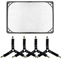 Adjustable Triangle Bed Sheet Clips Holder Mattress Fastener Straps Suspenders Gripper
